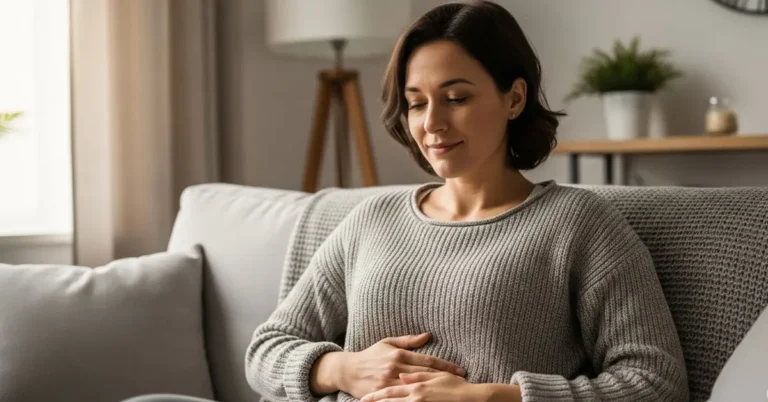 Pessoa praticando autocuidado para aliviar os sintomas da Síndrome do Intestino Irritável (SII)